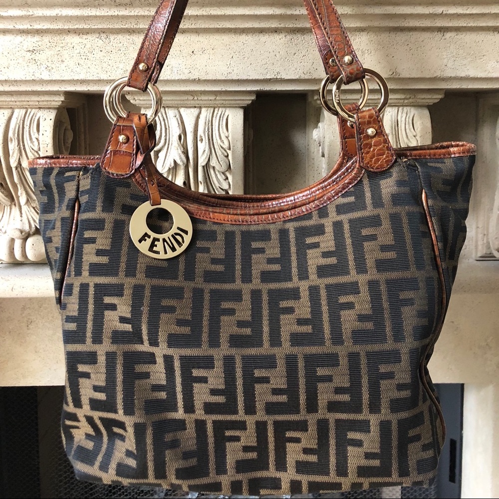 Fendi Tobacco Zucca Print Bag